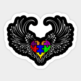 Mighty Eagle Autism Awareness Sticker